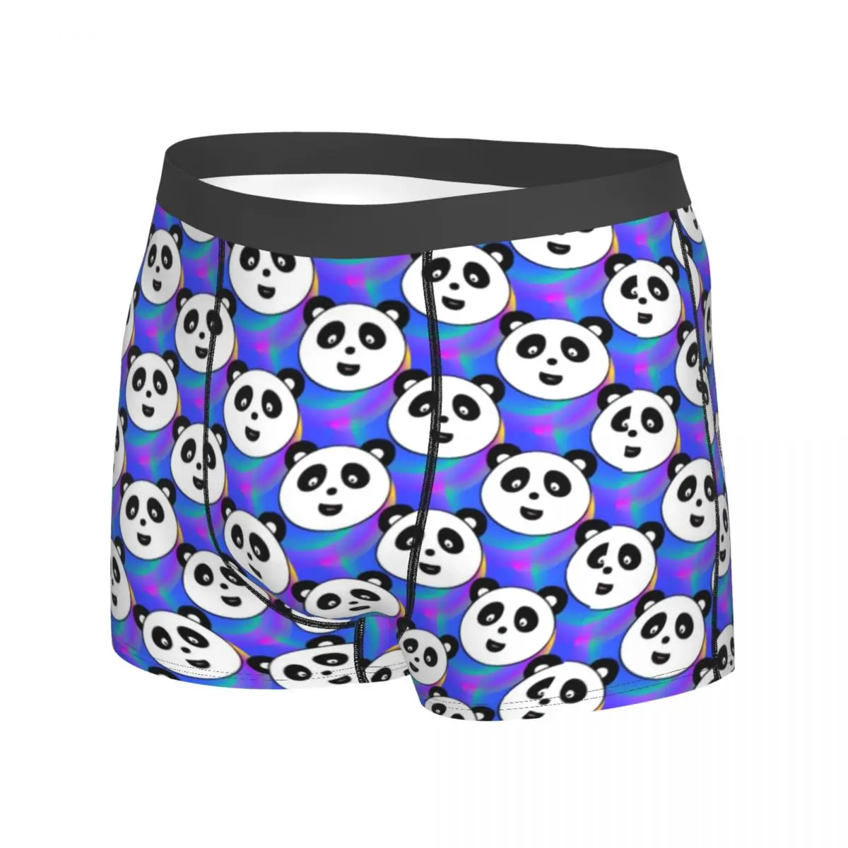 Panda Party Underwear Fun Animal Design Comfortable Panties Printing Shorts Briefs Pouch Men Plus Size Trunk