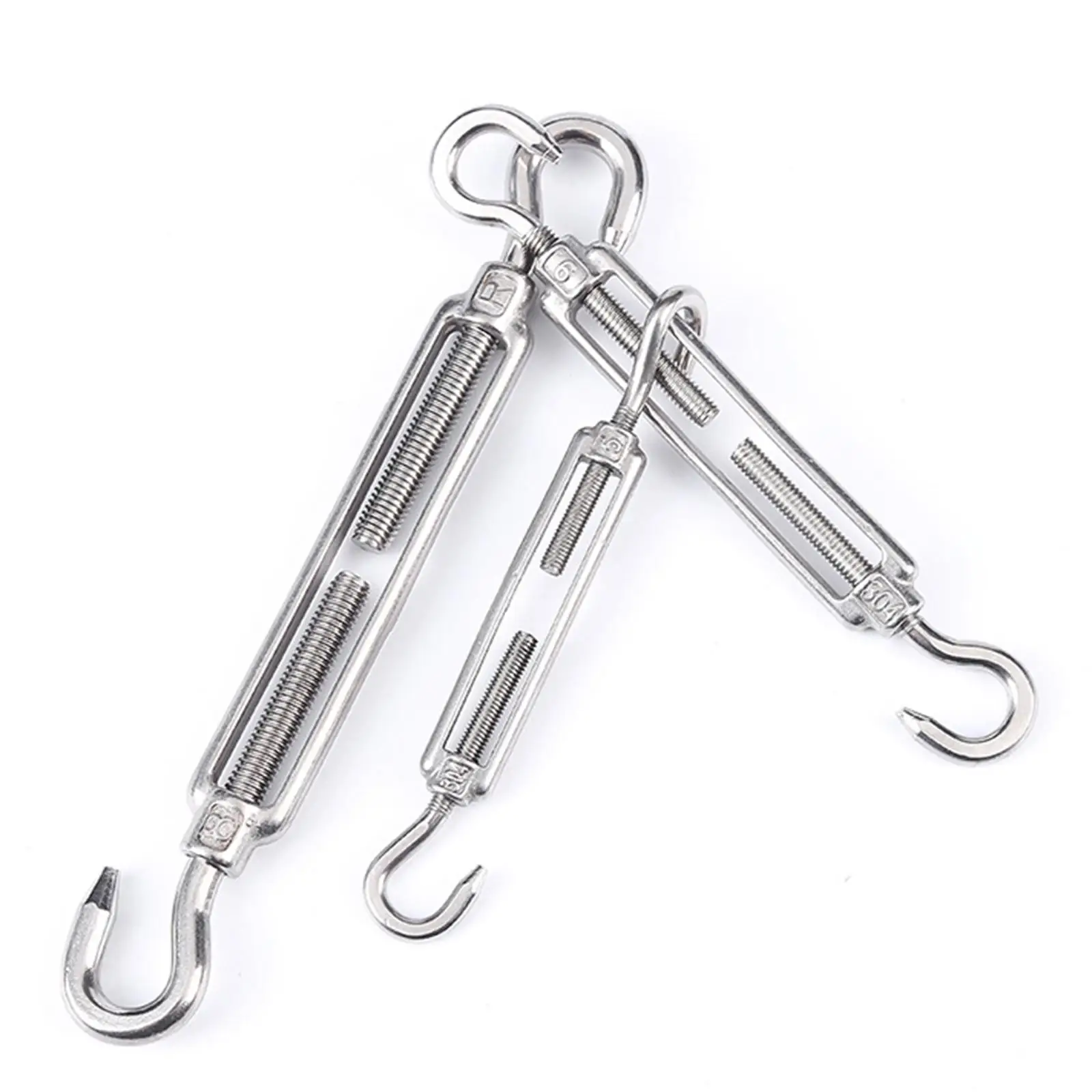 Tensioner Snap Hook Heavy Duty Turnbuckles Hook for Clothesline Square Rectangle