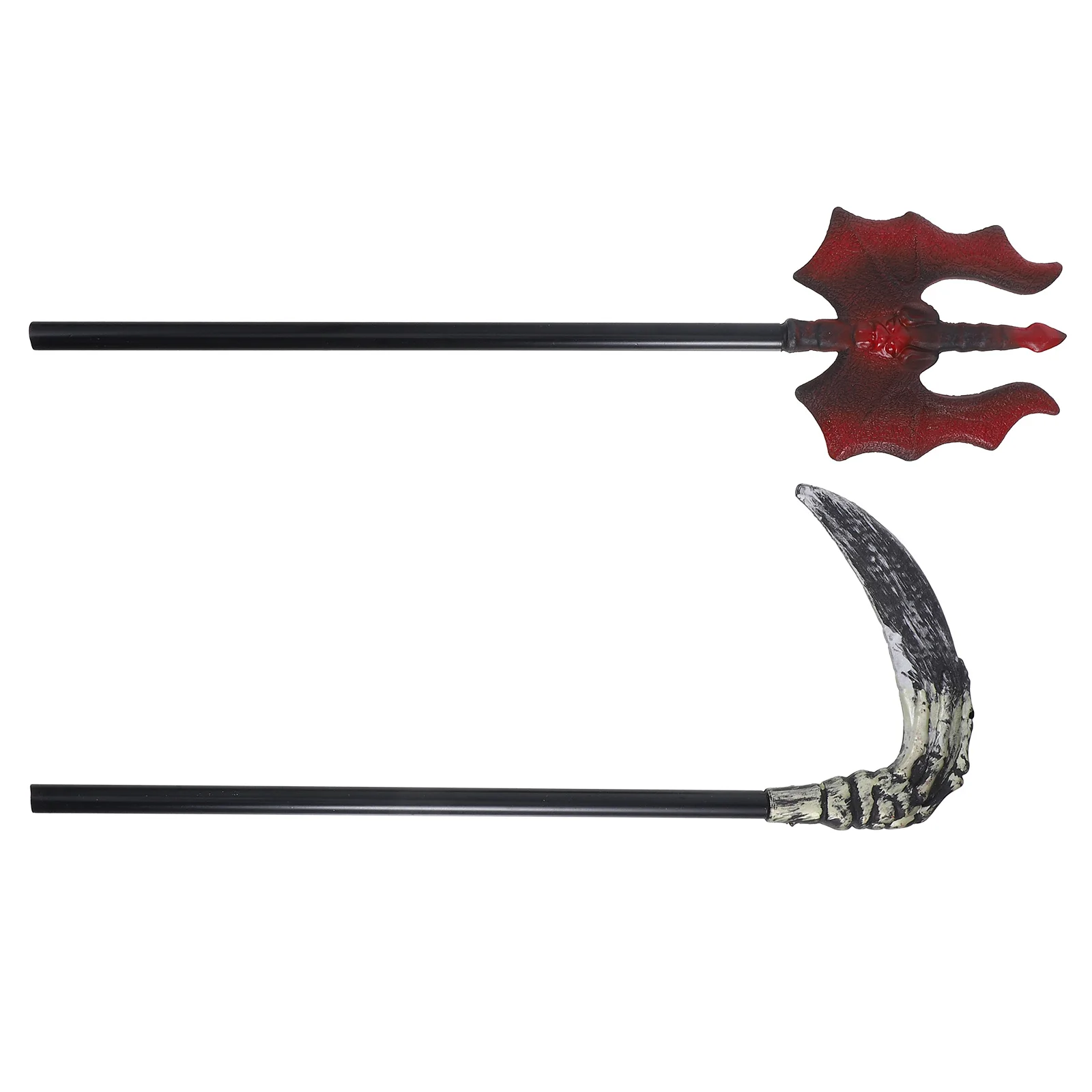 

2pcs Red Realistic Plastic Halloween Costume Props Simulation Safe PP Material Stage Accessories