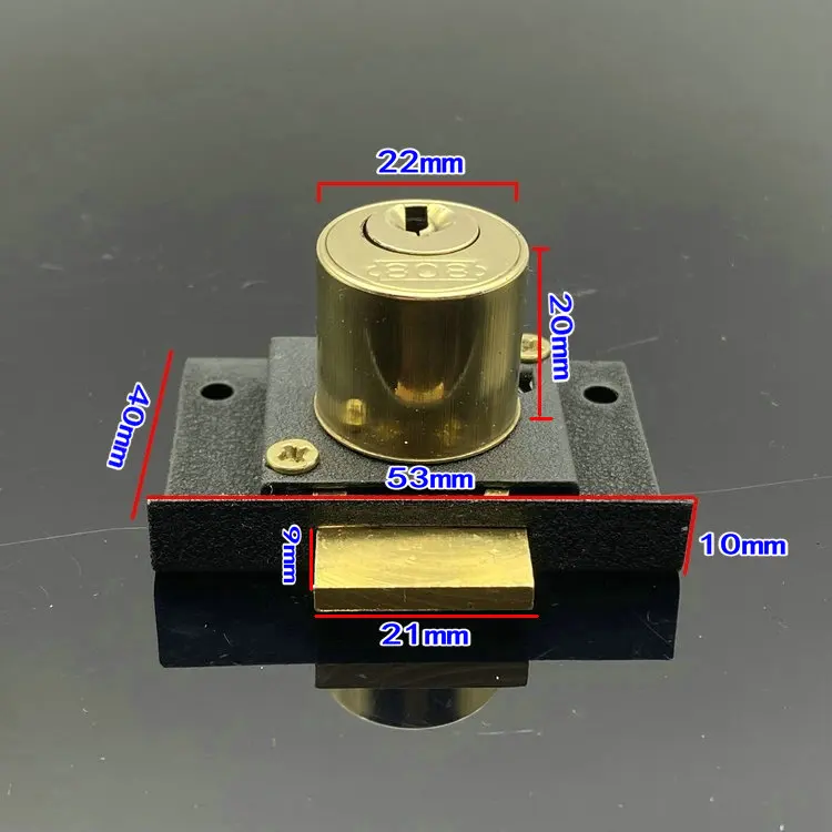 808 Brand Drawer Lock Copper Core 808 Drawer Lock (Large Head) 22mm Diameter, Durable Security Solution for Cabinets and Drawers