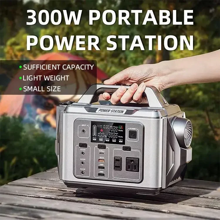 300w 2.5Ah Solar Generator Camping Lithium Battery Emergency Portable Power Station