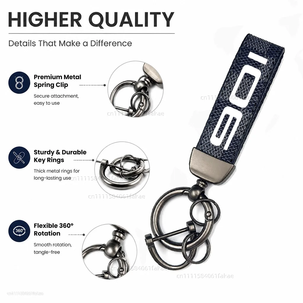 For Husqvarna Norden 901 Expedition Motorcycle Keychain Leather Key Ring Custom Logo Gift for Rider Men Women Accessories view 3