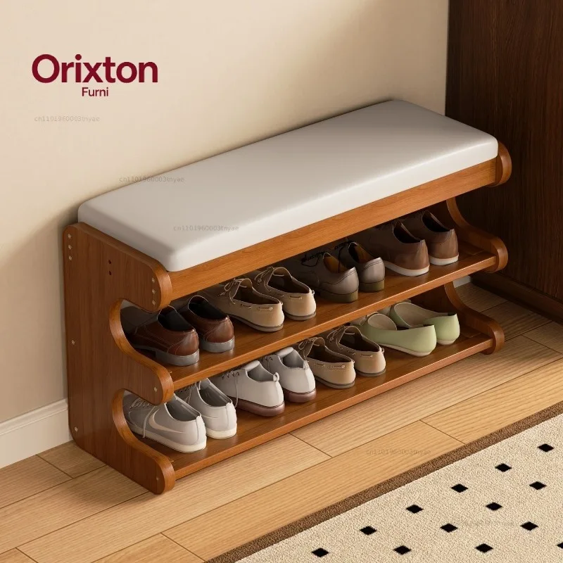 Home Furniture Flip Top Shoe Bench Storage Ottoman Entryway Upholstered Seat Shoe Cabinet Hidden Compartment Mudroom