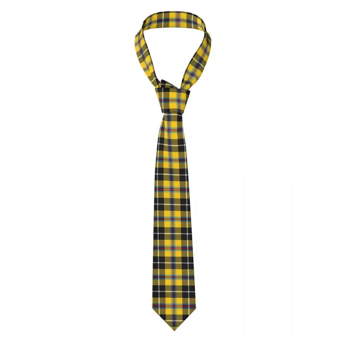 Cornish Tartan Necktie for Men Silk Polyester 8 cm Neck Ties Wedding Accessories Tie Classic Gravatas