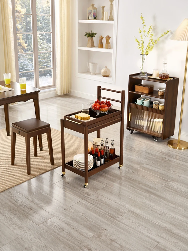 Pure solid wood stools living room home high square stools simple dining table stools can be superimposed with creative