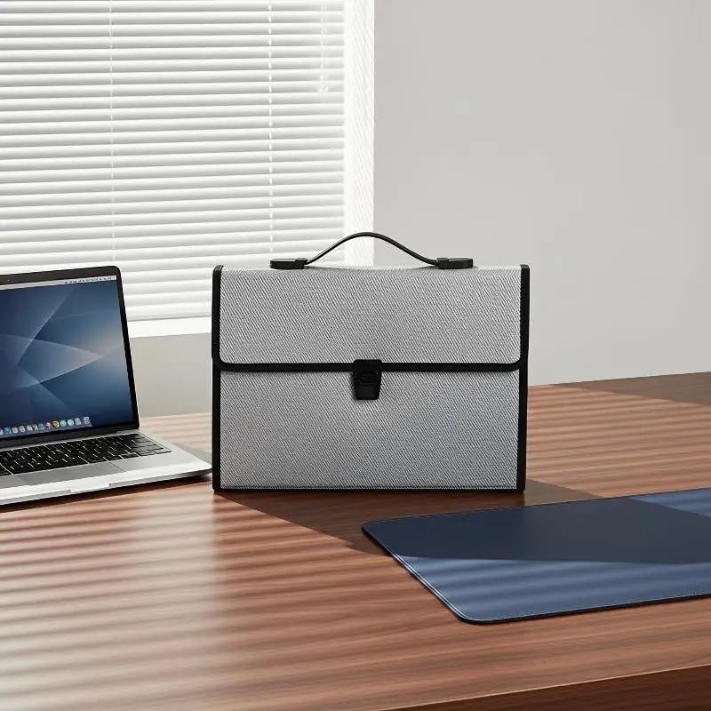 Expanding File Folder Large Capacity Document Organizer 24 Pockets Durable Paper Storage Portfolio for Home Business Work
