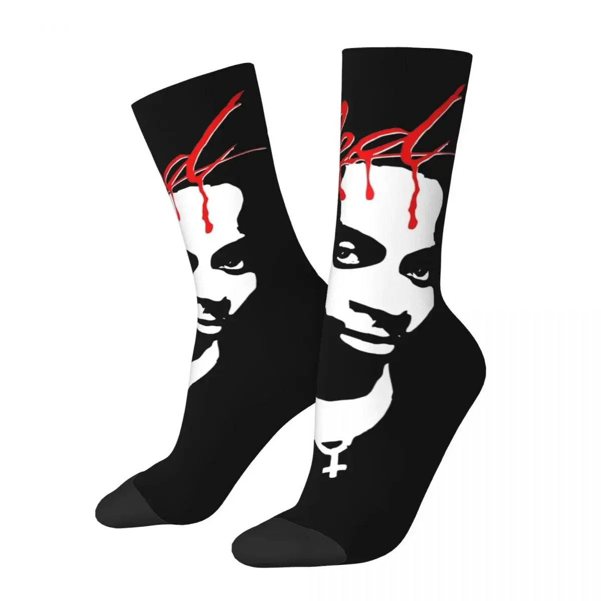 Hip-hop Whole Lotta Red Playboi Carti Basketball Socks Polyester Long Socks for Unisex Sweat Absorbing