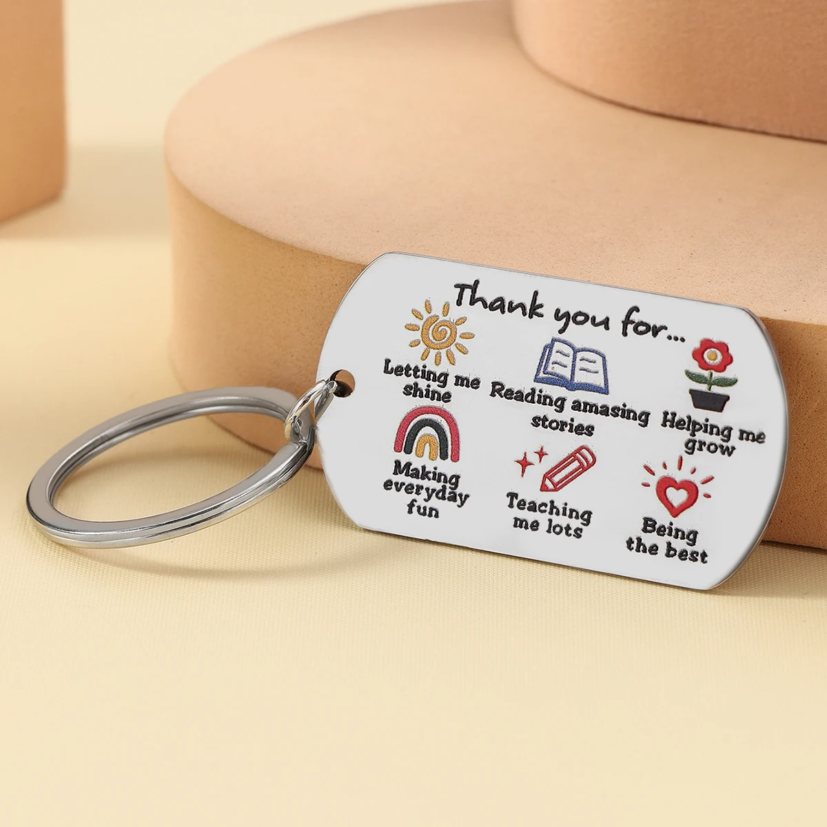 1Pc  Teacher Appreciation Thank You Gifts for Teacher, Best Teacher Keychain , Teacher Birthday Graduation Gift from Students