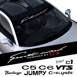 시트로엥 C1 C2 C3 C4 C4L C5 C6 C8 C-ELYSEE VTS C-CROSSER JUMPY NEMO XSRAR BERLINGO Picasso 용 자동차 앞 유리 스티커