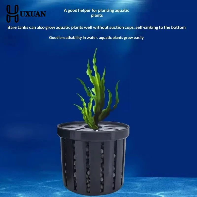 Fish Tank Planter Cups Securely Fixed Aquarium Plant Basket for Aquatic Plants Landscaping Home Use