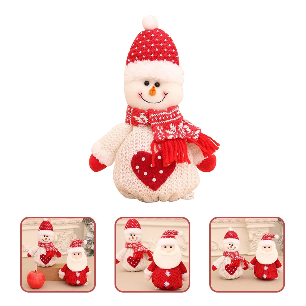 

Christmas Snowman Candy Bag Drawstring Fabric Gift Pouch Holiday Candy Bags Christmas Party Reusable Bags with Handles