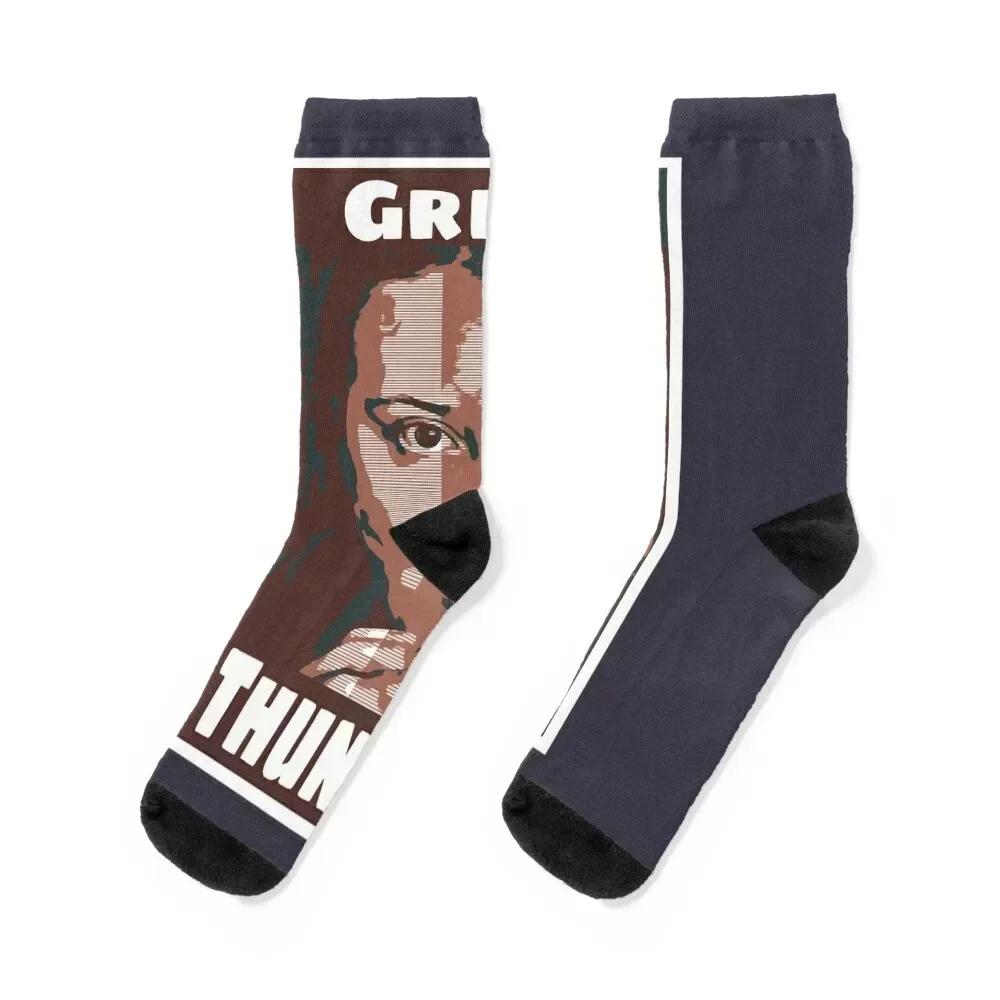 

For Men Women Greta Thunberg Retro Wave Socks essential loose Antiskid soccer compression Designer Man Socks Women's