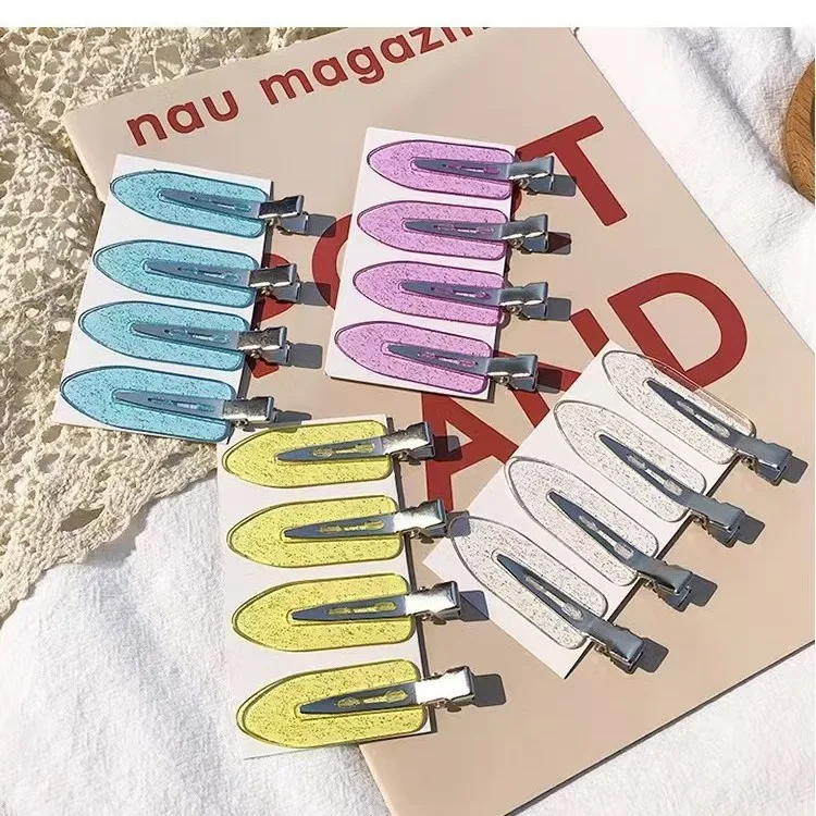 10/4Pcs Set No Bend Seamless Hair Clips Side Bangs Barrettes for Makeup Washing Face Styling Hair Accessories for Women Girl image 2