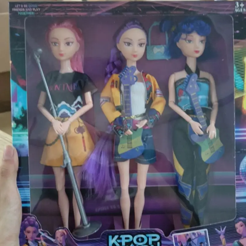 2025 chaud Kpop chasseurs de démons ornement de bureau Rumi Mira Zoey chatte Kpop diable chasseur personnage cadeau d'anniversaire Fan Club cadeaux