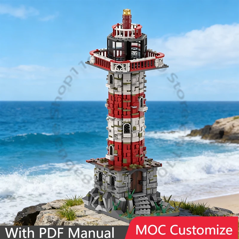 

1632 PCS Construction Lighthouse MOC Customize Modular Building Block Brick Design Kids Creative Design DIY Festival Toy Gift