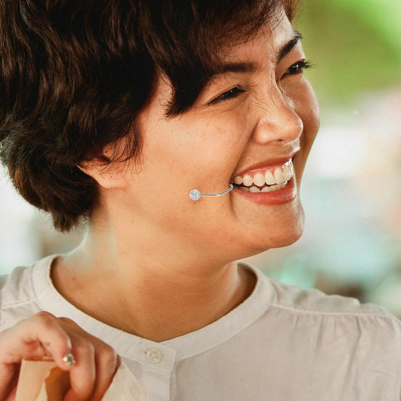 Makers Zwart Verstelbare Kuiltje Trainer Voor Wangen Gezichtsspier Exerciser Draagbare Kuiltje Creatie Tool Gezicht Lifting Apparaat