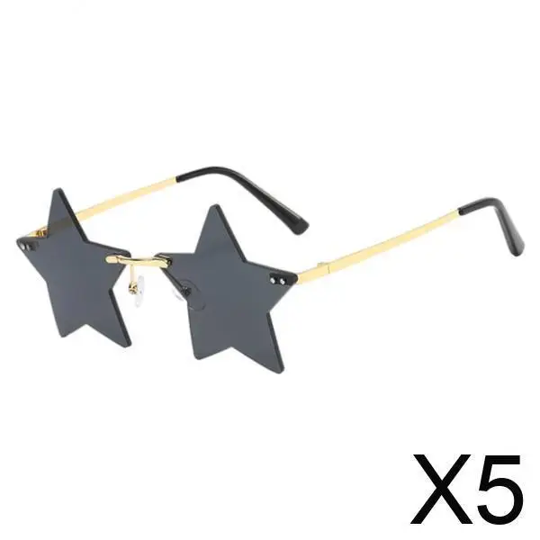 

Модные солнцезащитные очки со звездой и пентаграммой в металлической оправе, винтажные очки для женщин и мужчин, уличный стиль, вечерние