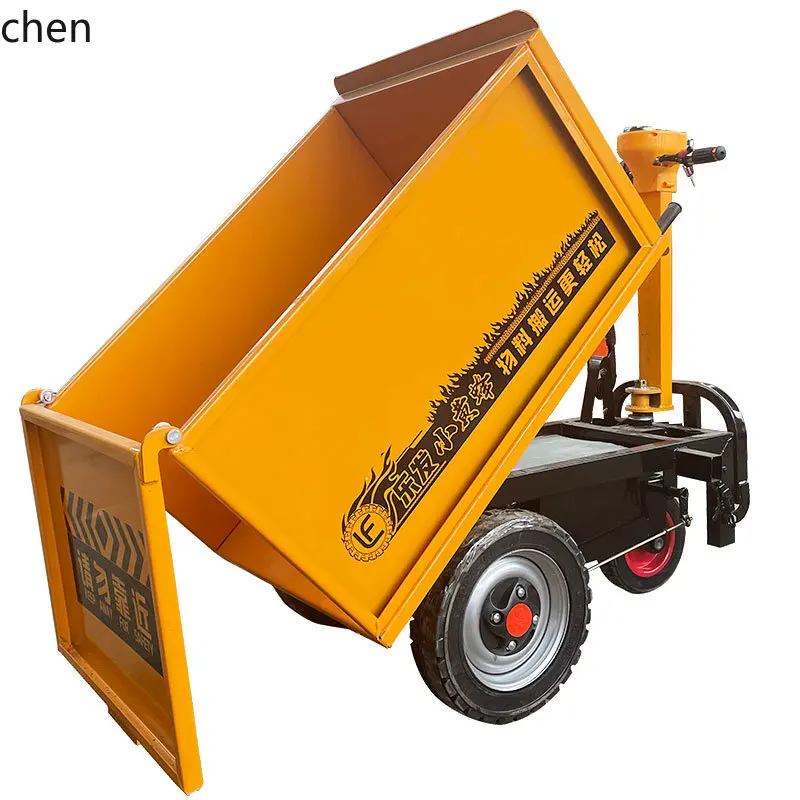 

ZML construction site electric trolley three-wheeled gray salad cement feeding truck dump truck