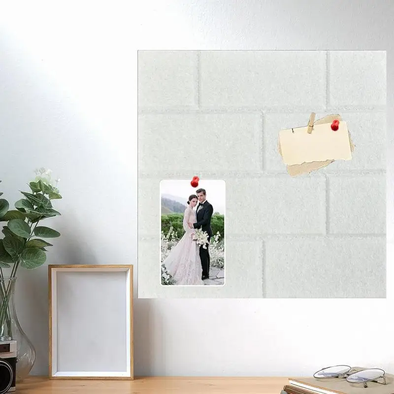 Wand-Pinnwände, klebrige Filz-Anschlagtafel für die Wand, abnehmbare sichere Heimdekoration für Erinnerungen, Reisepläne, Kalender, Post