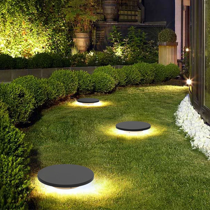 Outdoor Lawn Lamp Spot Garden Light Waterproof Led 18w Garden Lawn Light Round for Courtyard Garden Lighting