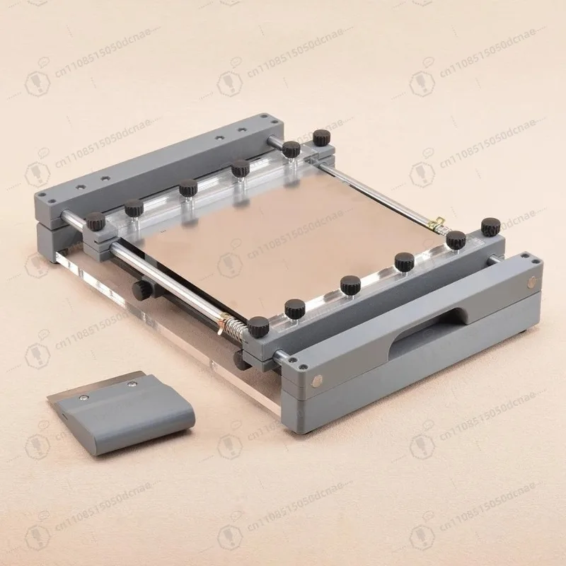 250x250mm SMT Screen Printing Machine Manual PCB Stencil Printer Precision Solder Paste Printing Equipment