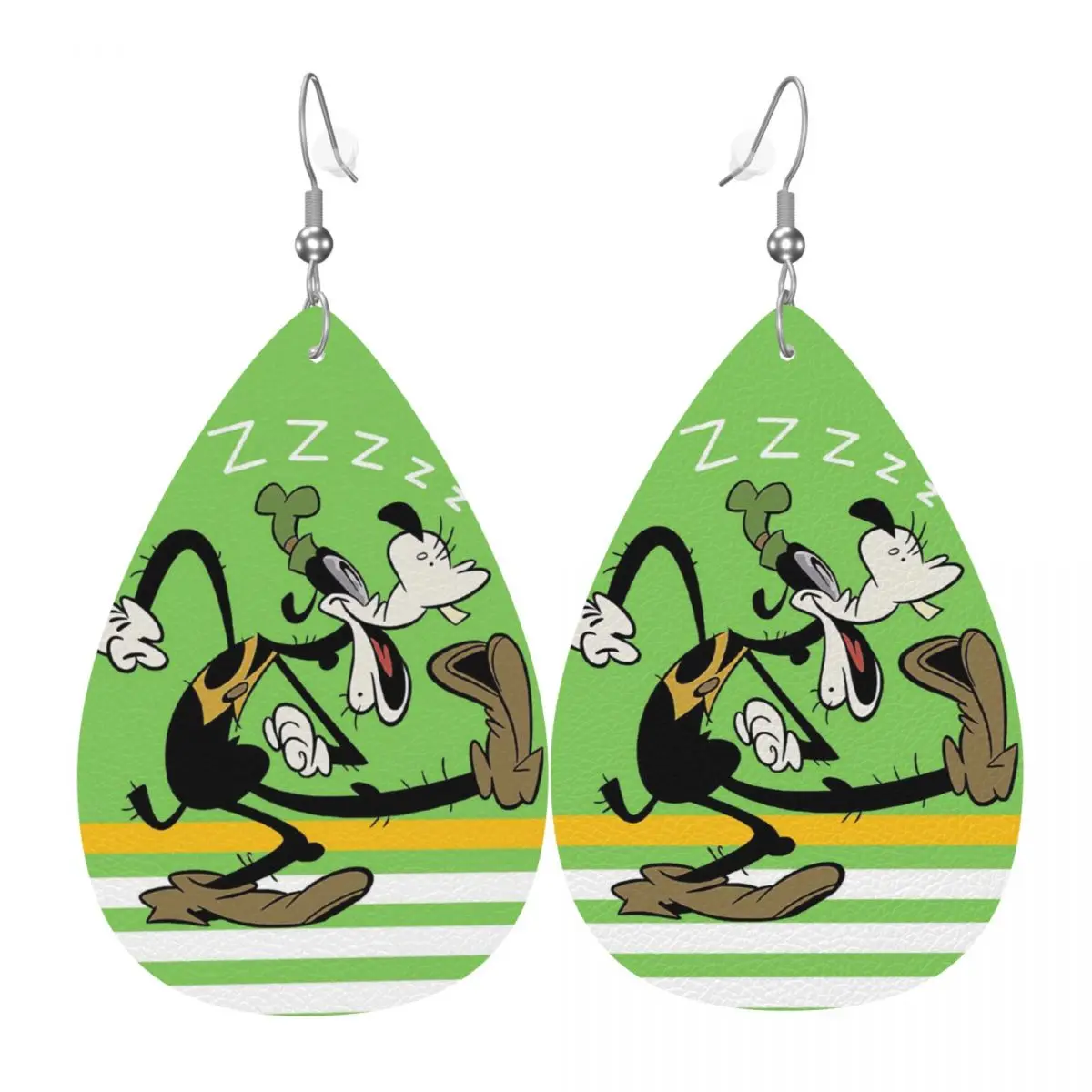 

Кожаные серьги-капли «Гоуфи» для женщин, модные, в стиле аниме и мультфильмов Легкий, подходит для вечеринок и праздников