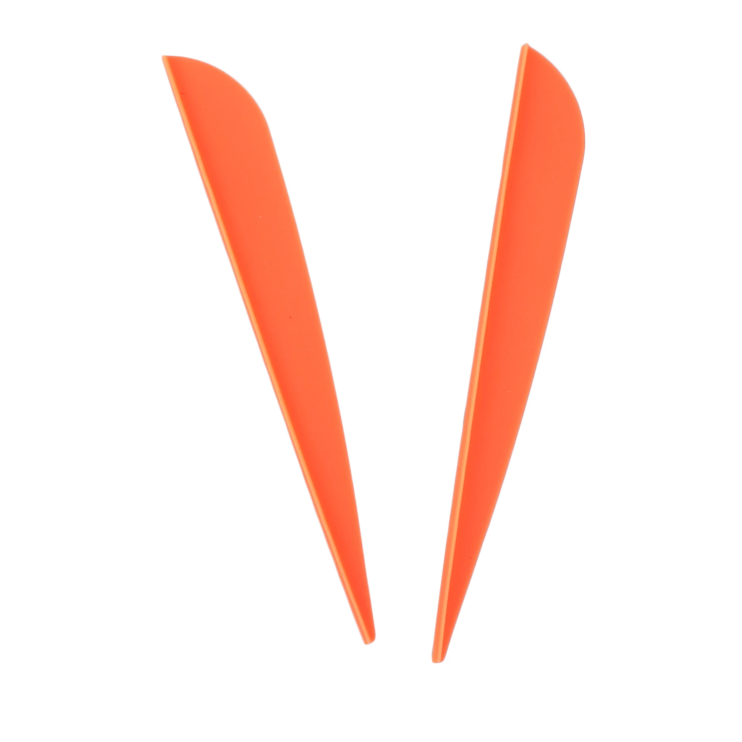 A56XQ Arrows Vanes 4 Inch Plastic Feather Fletching for DIY Archery Arrows 50 Pack(Orange)