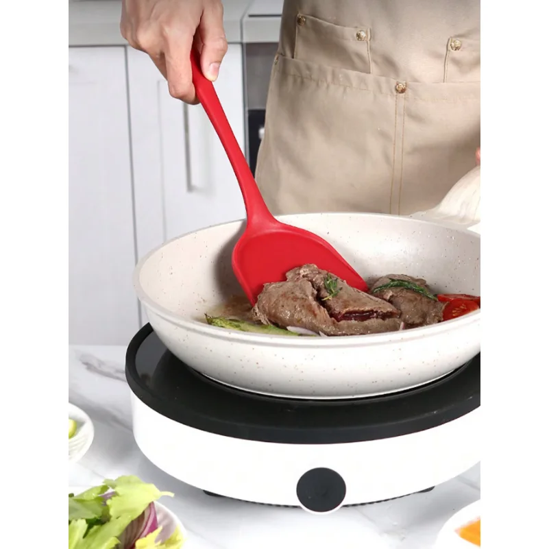 1pc Thickened Silicone Kitchen Supplies, High Temperature Resistant Non-Stick Household Cooking Shovel Kitchen Cooking Tools
