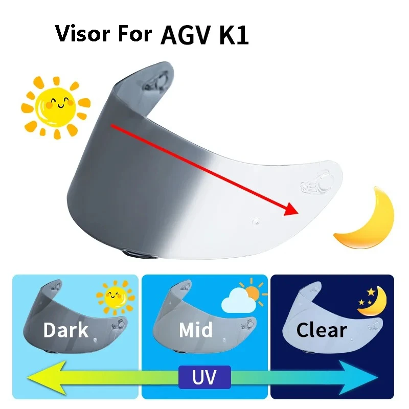 

Фотохромный козырек для SHOEI X14 Z7 RX7X Z8 GT-Air NXR NXR2 K1 K3SV K5, доступный отдельный козырек, сменный козырек для шлема, лобовое стекло