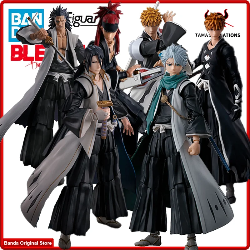 100% In Stock Original Bandai S.H.Figuarts SHF Ichigo Kurosaki Kenpachi Zaraki Toshiro Hitsugaya Renji Abarai Byakuya Kuchiki