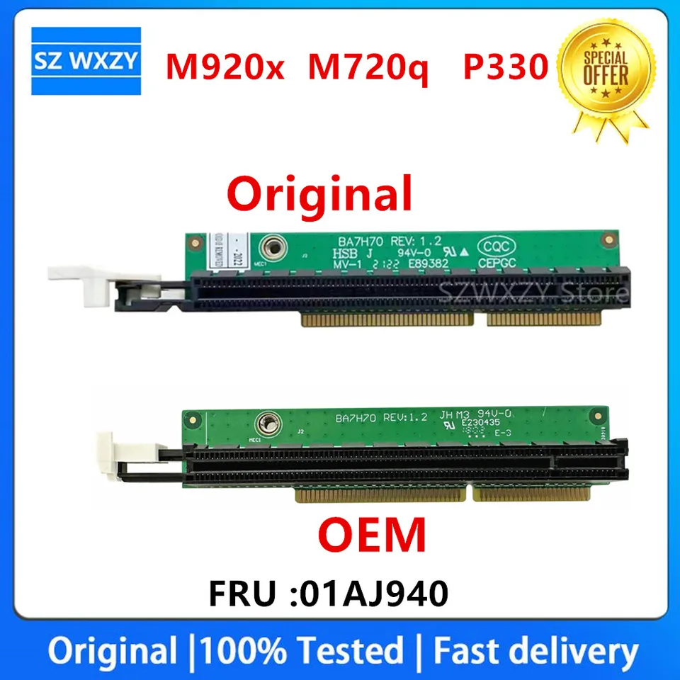 NEW For Lenovo ThinkCentre M920x M720q ThinkStation P330 PCIE16