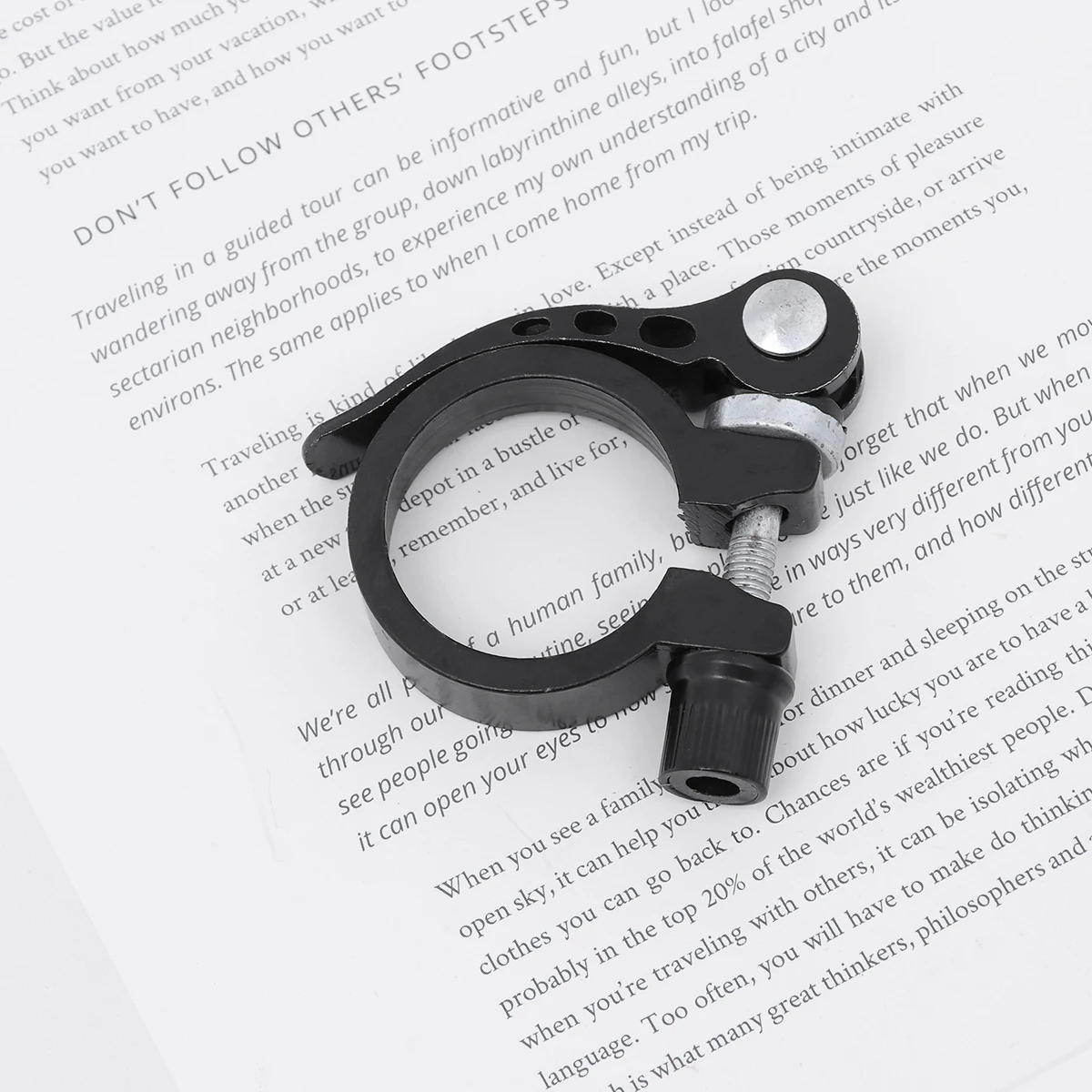 Quick Release Seatpost Clamp 34.9mm Fix Locking Clamp for Road Casual Bike Adjustable No Tools Needed Small Size Bike Seatpost