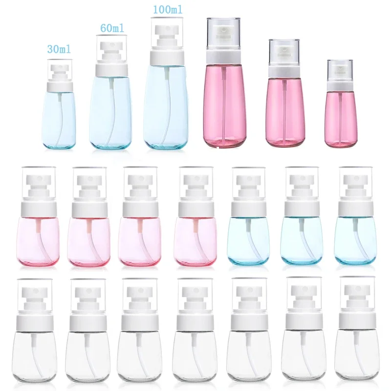 

30Pcs 30ml-100ml Travel Fine Mist Spray Bottles Clear Portable Liquid Nebulizer Container Empty Refillable Alcohol Perfume Toner