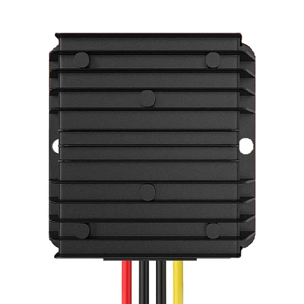 DC-DC 12V to 24V Power Supply 360W 15A with Fuse and IP68 Rating for Golf Cart Vehicle Audio GPS and Surveillance Equipment