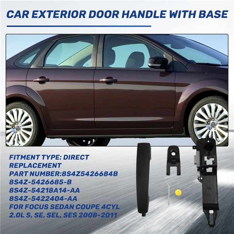 A60E-مقبض الباب الخارجي للسيارة مقبض الباب الخارجي للسيارة مع مقبض الباب الأساسي لفورد #4