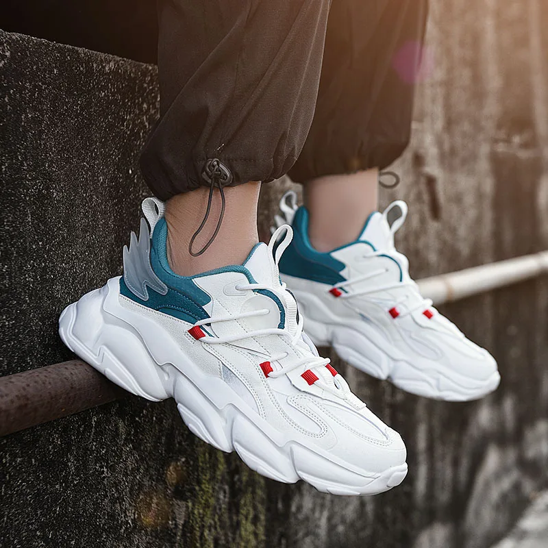 2025 موضة جديدة منصة أحذية الأب الرجال ins ميناء أحذية أنيقة الذكور شخصية شعبية الترفيه احذية الجري #4