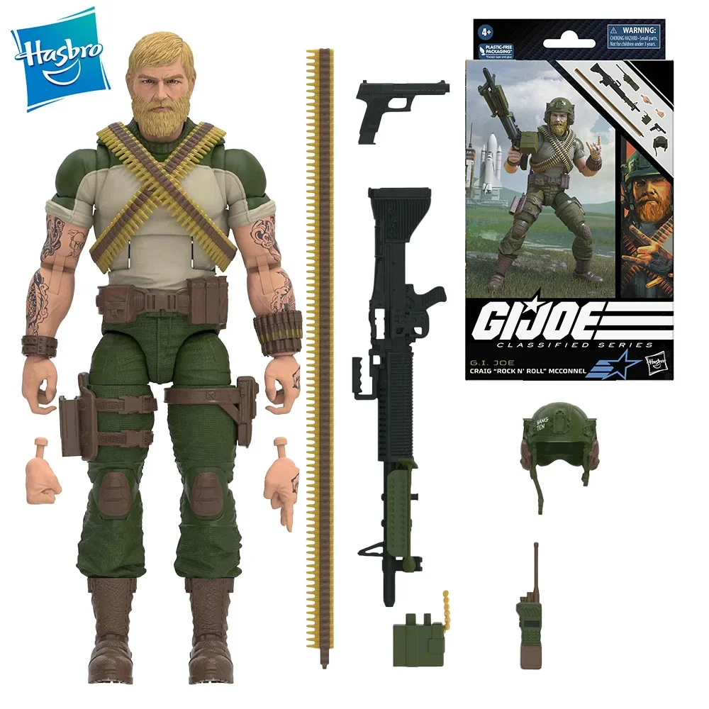 In Stock Original Hasbro G.i. Joe Classified Series Craig Rock N Roll McConnel Anime Figure Action Figure Model Collection Toys