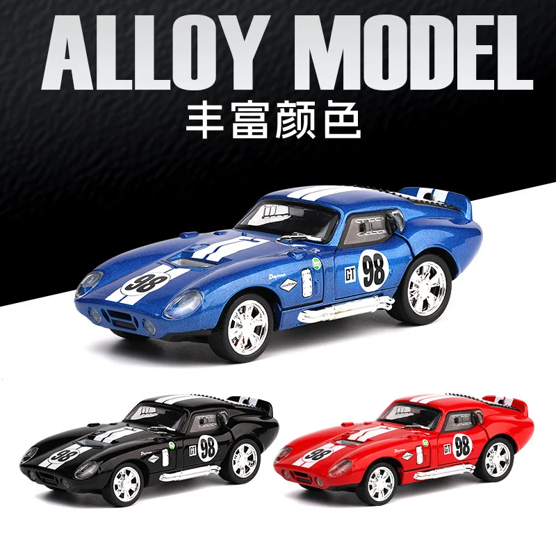 

1: 32 Shelby simulation alloy sound and light feedback sports car model toy car children's birthday gift advanced collection