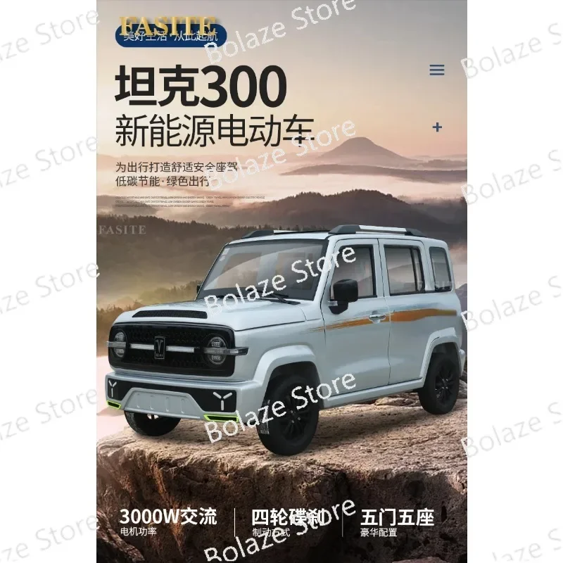 Four Wheel Electric Vehicle, Household Off-road, Adult, Female, New Energy Vehicle, Le Nian Ren, Gasoline and Electric Vehicle