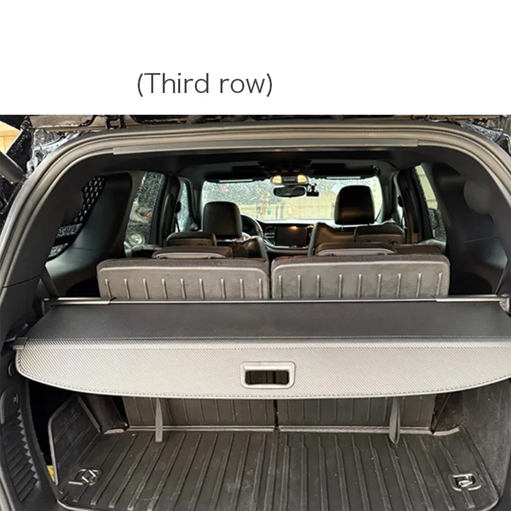 Car Trunk Curtain for Dodge Durango GT WD 2011~2024 2012 Luggage Rack Waterproof Retractable Privacy Cargo Pad Covers Accessorie