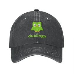 Fashion Duolingo Owl Duo Baseball Caps Unisex Distressed Washed  Hat Outdoor Summer Hats Cap