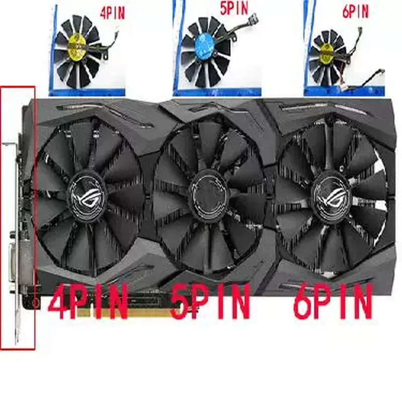 Fan for ASUS RX580 RX480 GTX1080Ti GTX1080 GTX1070Ti GTX1070 GTX1060 STRIX