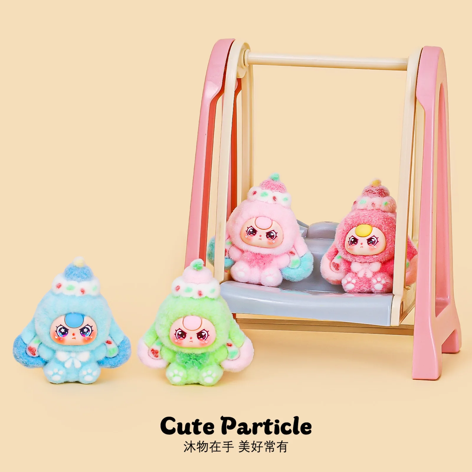 9 stks/set Baby Drie Figuur Speelgoed Dessert Serie Konijn Beeldje Desktop Decoratie Model Ornamenten Speelgoed Jongens Meisjes Kerstcadeaus