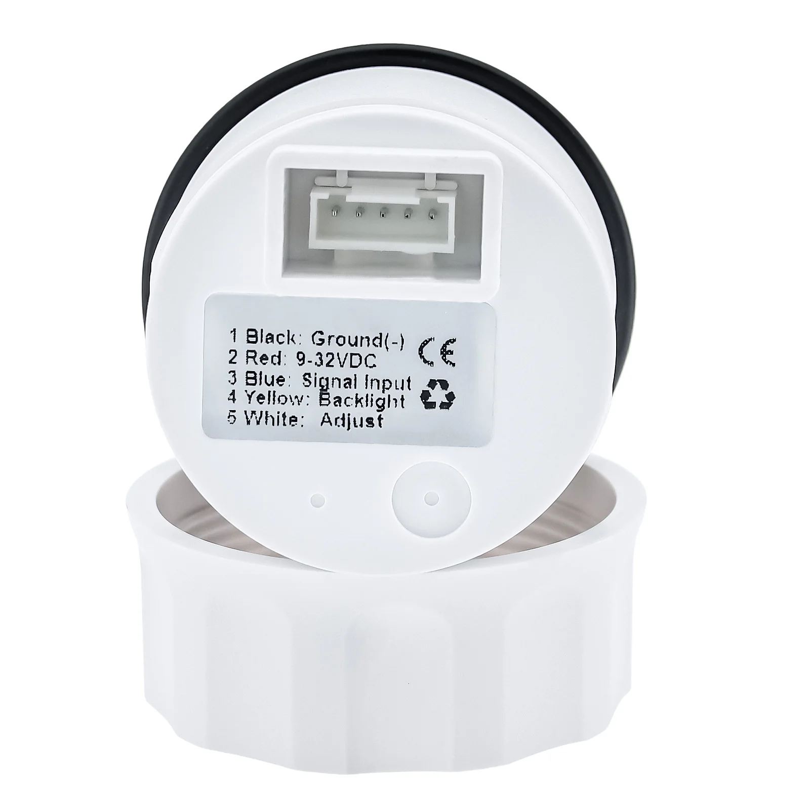 52mm Oil Temp Meters 20-150°C /70-300°F Oil Temperature Gauge 7-color Backlight Auto Car Gauge Waterproof for Boat Marine Car