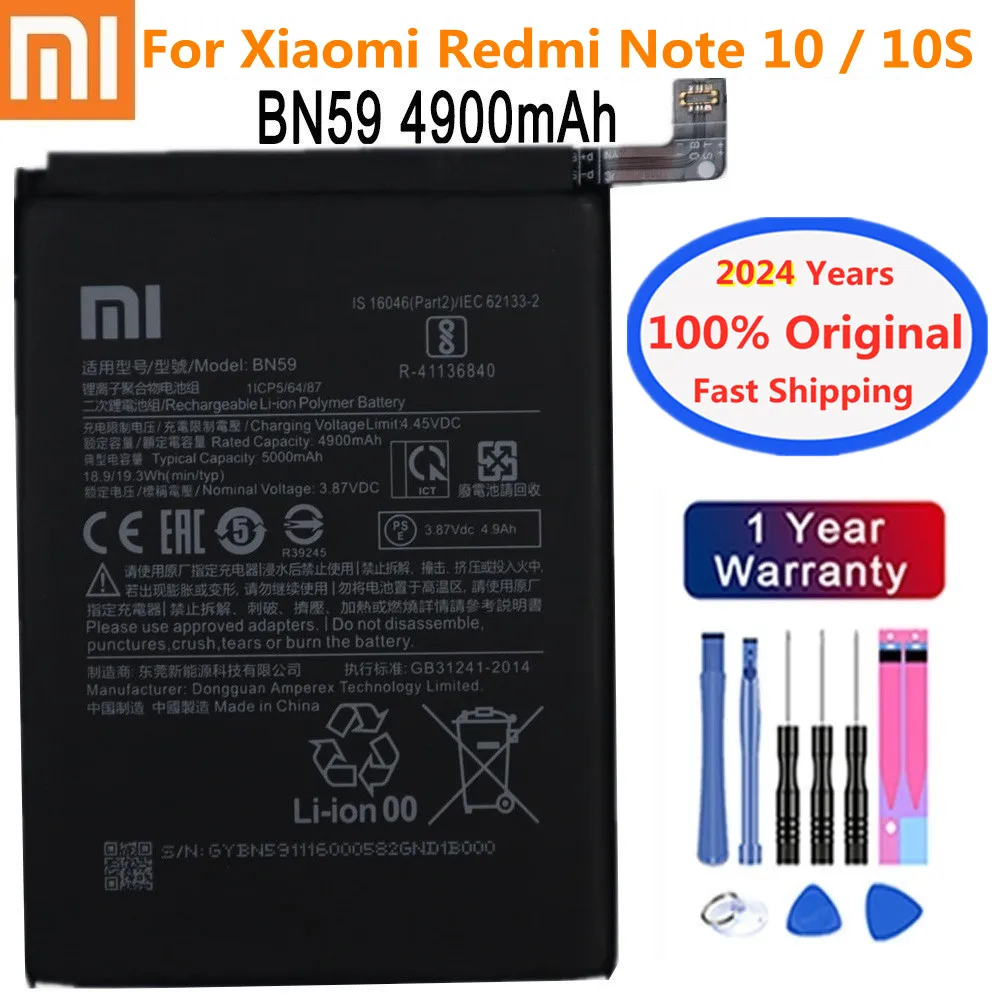 New Original Battery For Xiaomi MI Redmi Note 5 7 8 Mi9 9 9S 9T 10 10S 10T 10X 11T 11 Ultra 11T POCO X3 F2 K20 K30 Pro Battery