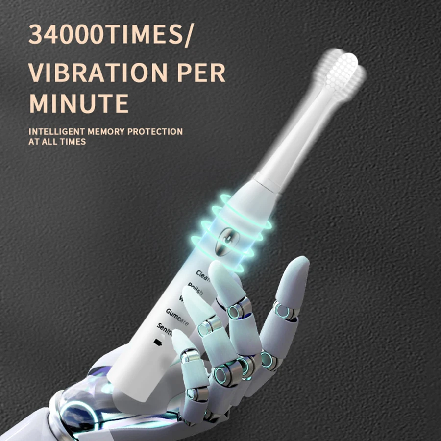 Jian Brand Sonic Electric Toothbrush Adult Electric 5 Gear Mode USB Charging Ipx7 Waterproof Sonic Electric image 3