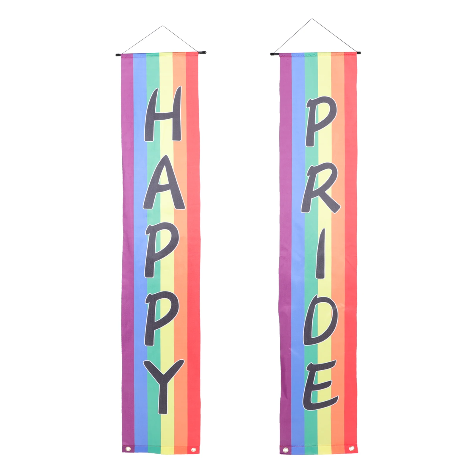 1 Par de Banderas de Arcoíris, Diseño Único de Ambiente Cálido, Fácil y Conveniente de Decorar, Banderas de Orgullo, Parejas de Arcoíris, Bandera Impresa