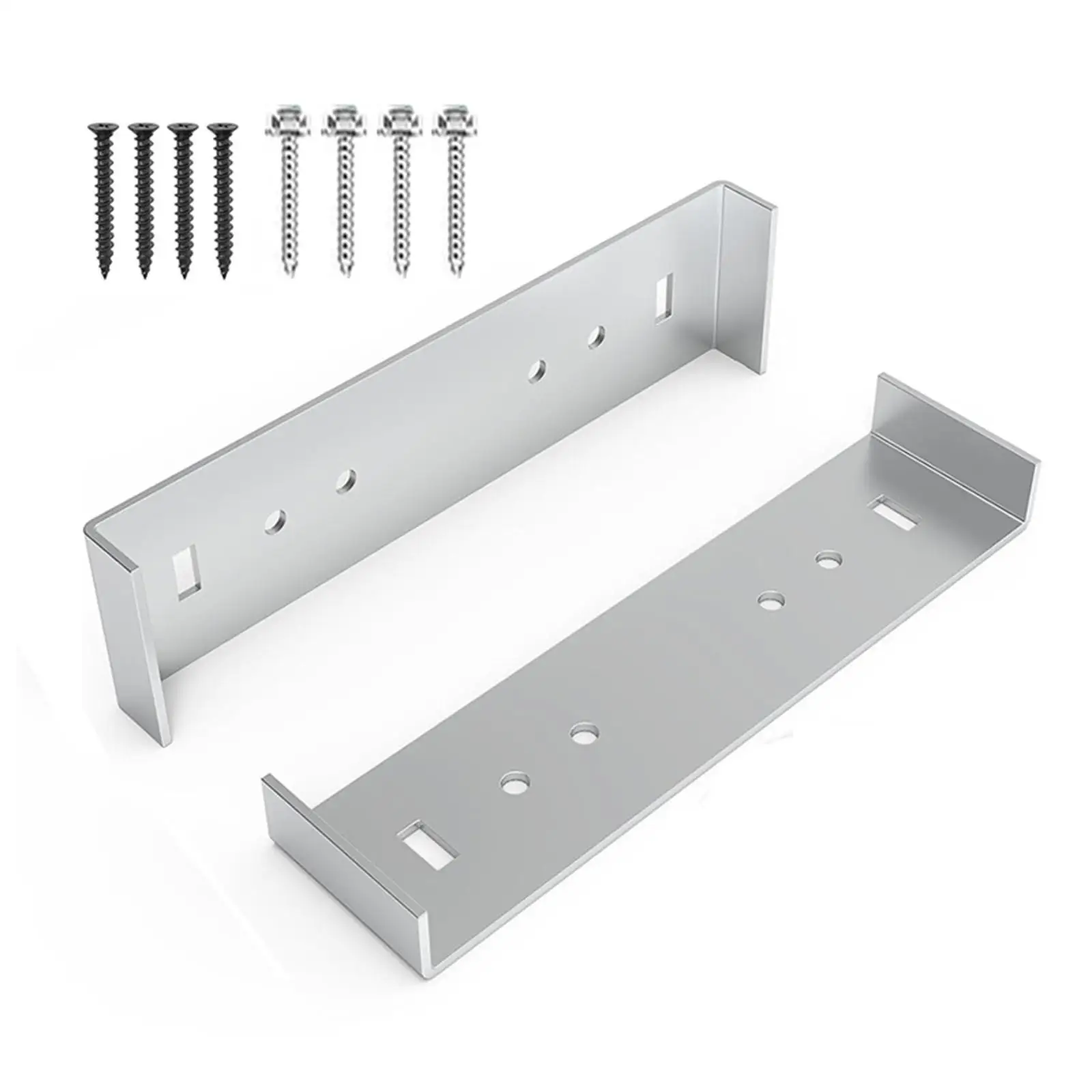 2Pcs Mailbox Mount Brackets Letterboxes Accessories Metal Accessory Easy to Install with Mounting Screws Mailbox Fixing Stands