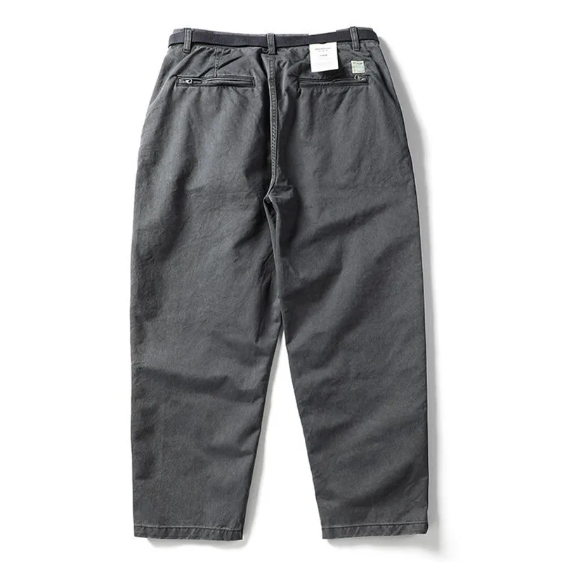 Herren-Schwerlasthose aus Baumwolle mit konischem Schnitt, geradem Bein, für Freizeit, Herbst, Outdoor, Wandern, Camping, dicke, lockere, lange Arbeitshose – Detail 12
