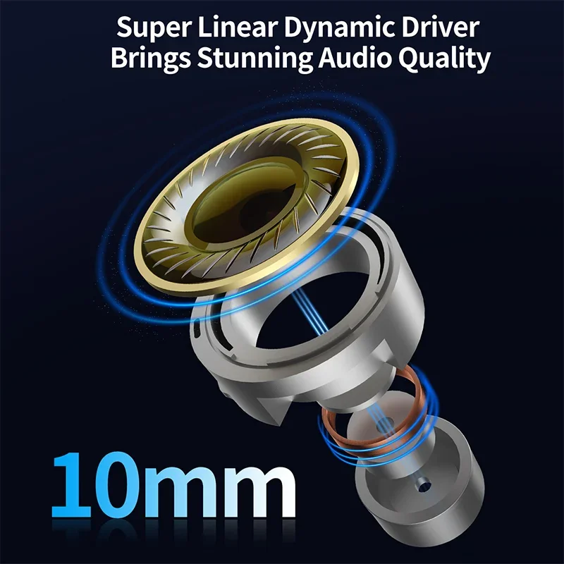 سماعات أذن KZ Xtra TWS للحد من الضوضاء النشطة بلوتوث 5.4 مع سماعات أذن كوالكوم QCC3091 رقاقة Hifi جودة الصوت